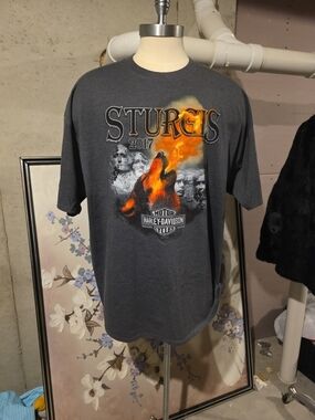 Harley-Davidson Sturgis 2017 Men's Graphic Tee - Charcoal Gray